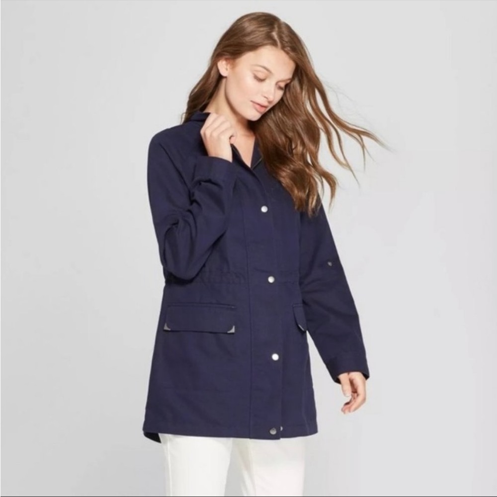 Navy layering jacket